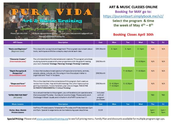 Pura Vida Art Training (& Music)