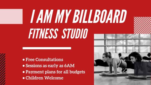 I Am My Billboard Fitness Studio