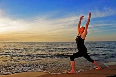 Daily Downward Dog Beach Yoga