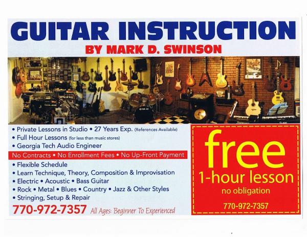 Guitar Lessons by Mark D. Swinson