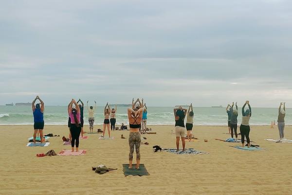 Yoga on the Beach Huntington Beach