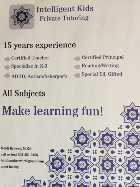 Intelligent Kids Private Tutoring
