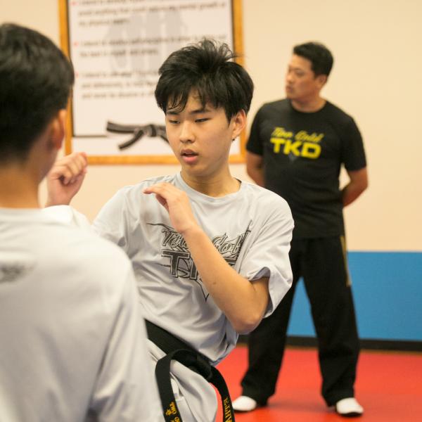 Two Gold Taekwondo