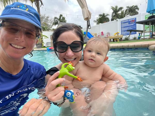 Swim With Mr. Blue