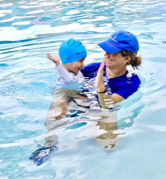 Swim With Mr. Blue