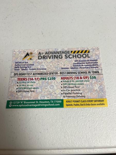 A+ Advantage Driving School
