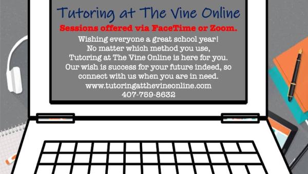 Tutoring at the Vine Online