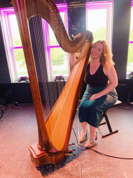 Oklahannah Plays Harp