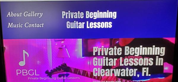 Private Beginning Guitar Lessons