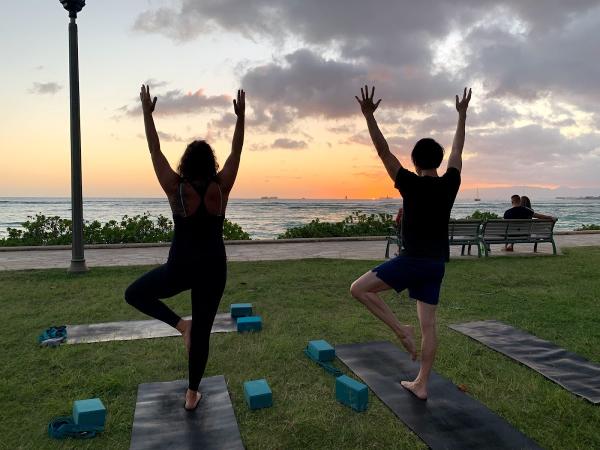 Yoga Under the Palms Waikiki