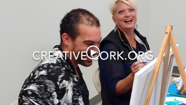 Creative Cork Paint and Wine