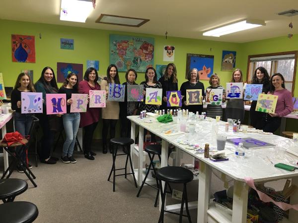 Wine & Dreams Canvas & Pottery Painting