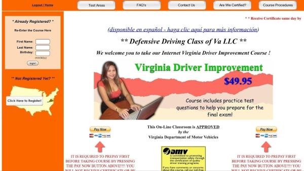 Defensive Driving Class of Va LLC