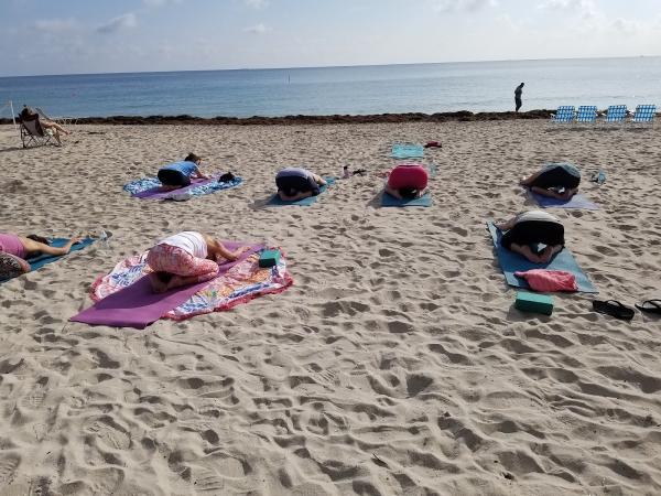 Yoga on the Beach at Ocean Manor Resort