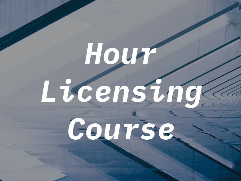 5 Hour PRE Licensing Course
