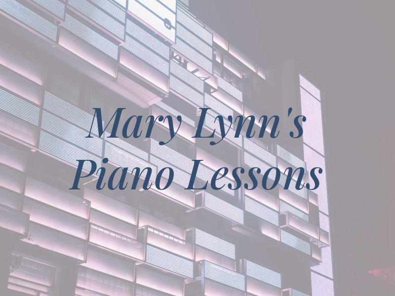 Mary Lynn's Piano Lessons