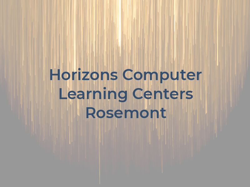New Horizons Computer Learning Centers of Rosemont