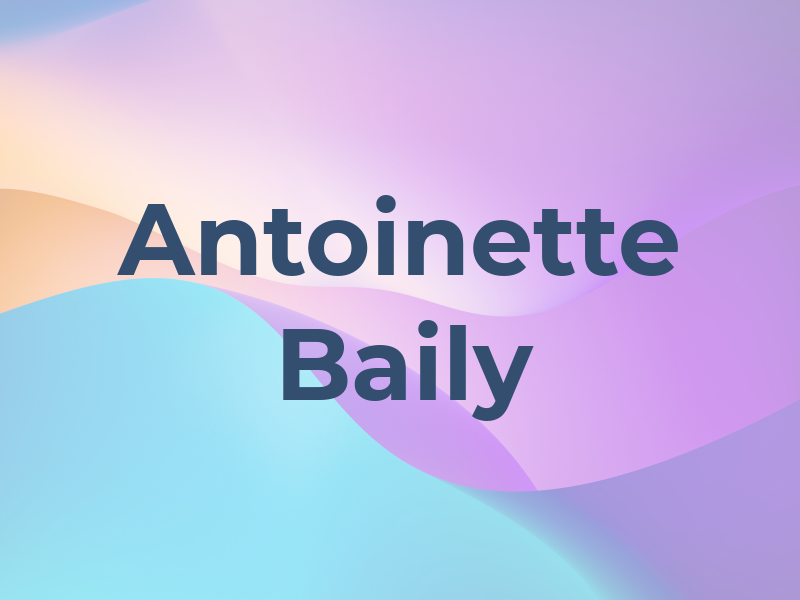 Antoinette Baily