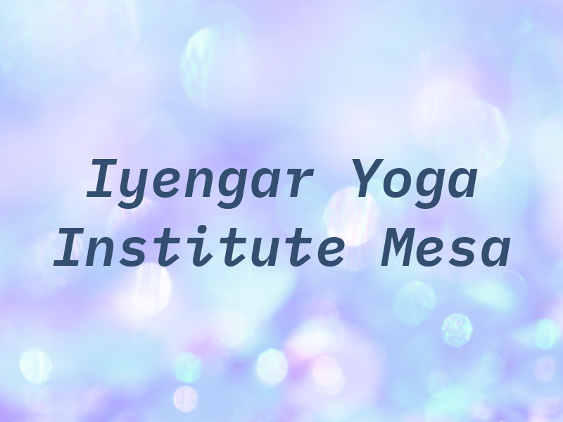 BKS Iyengar Yoga Institute of La Mesa