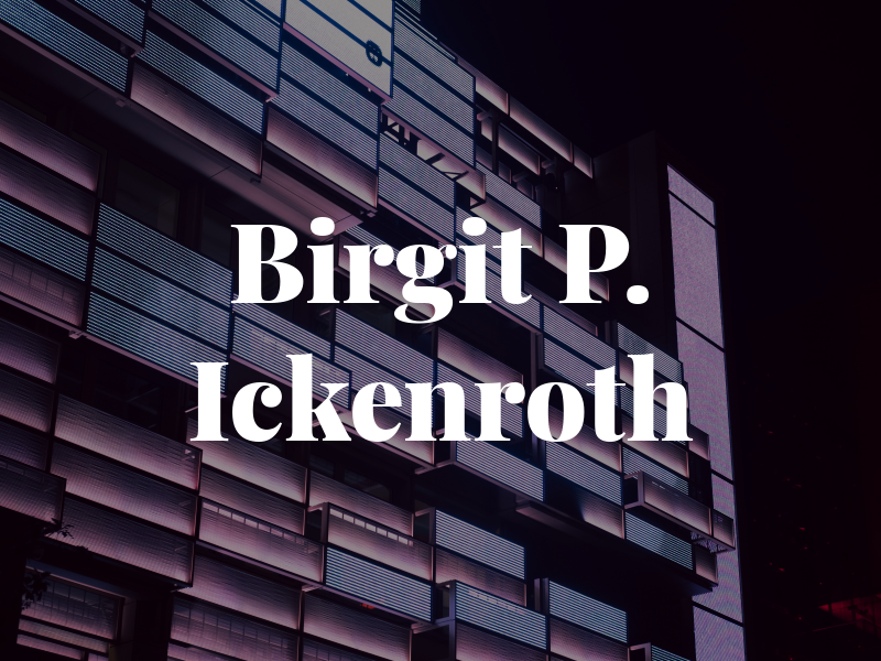 Birgit P. Ickenroth