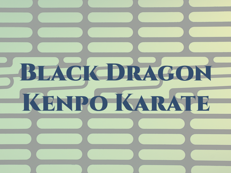 Black Dragon Kenpo Karate