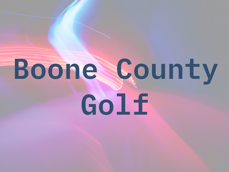 Boone County Jr Golf