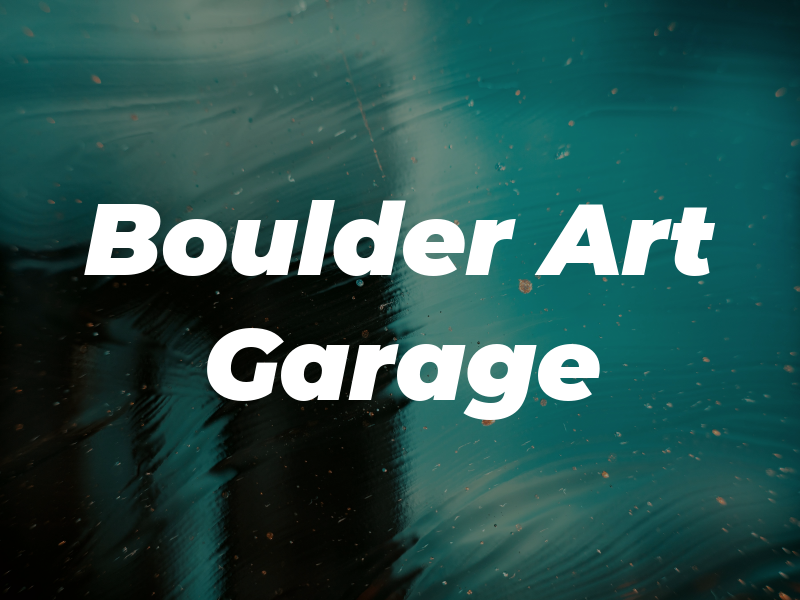 Boulder Art Garage