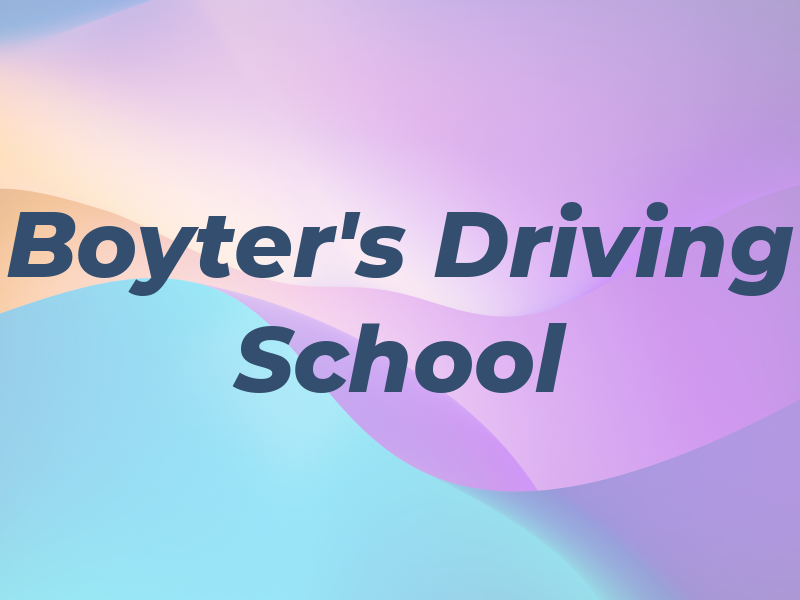Boyter's Driving School
