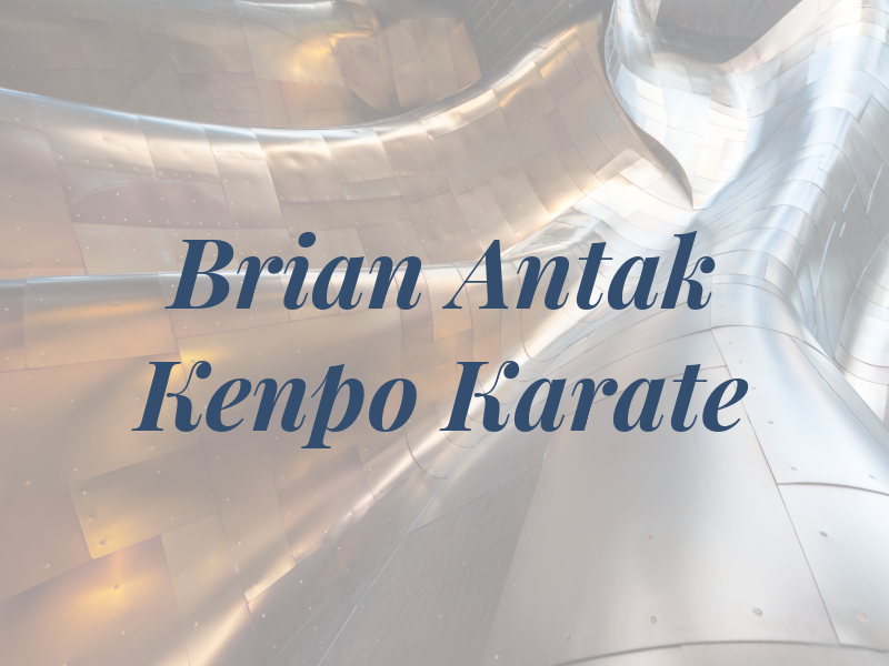 Brian Antak Kenpo Karate