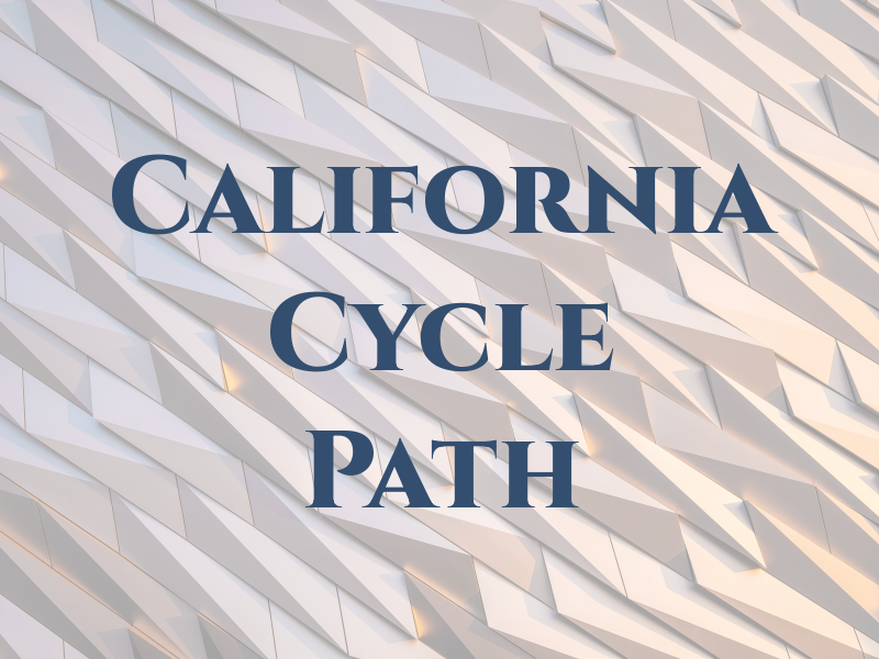 California Cycle Path