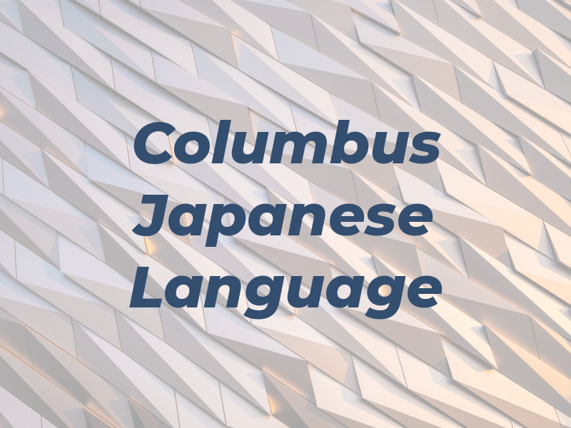 Columbus Japanese Language