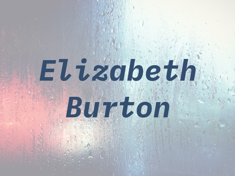 Elizabeth Burton