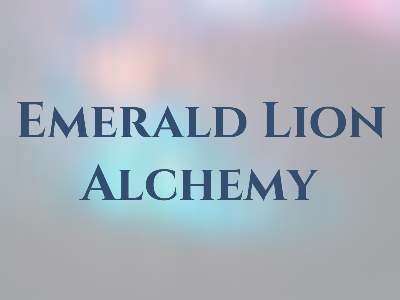 Emerald Lion Alchemy