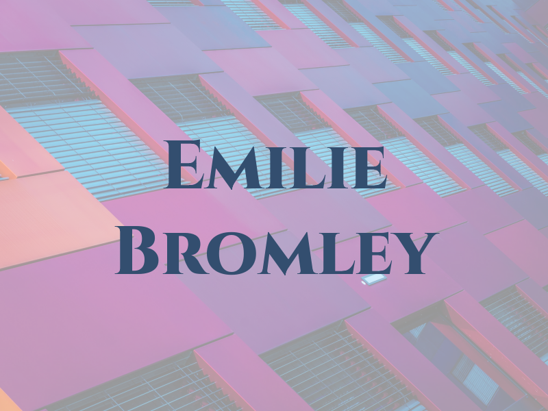 Emilie Bromley