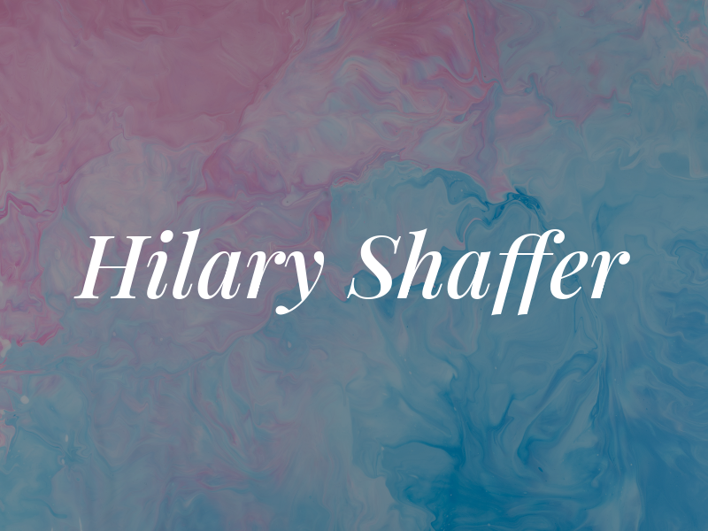 Hilary Shaffer