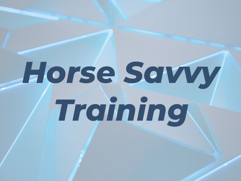 Horse Savvy Training