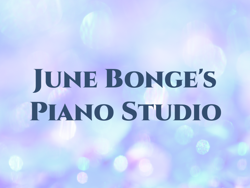 June Bonge's Piano Studio