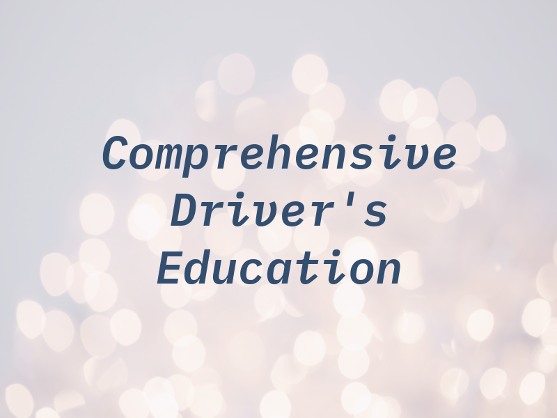 JEM Comprehensive Driver's Education