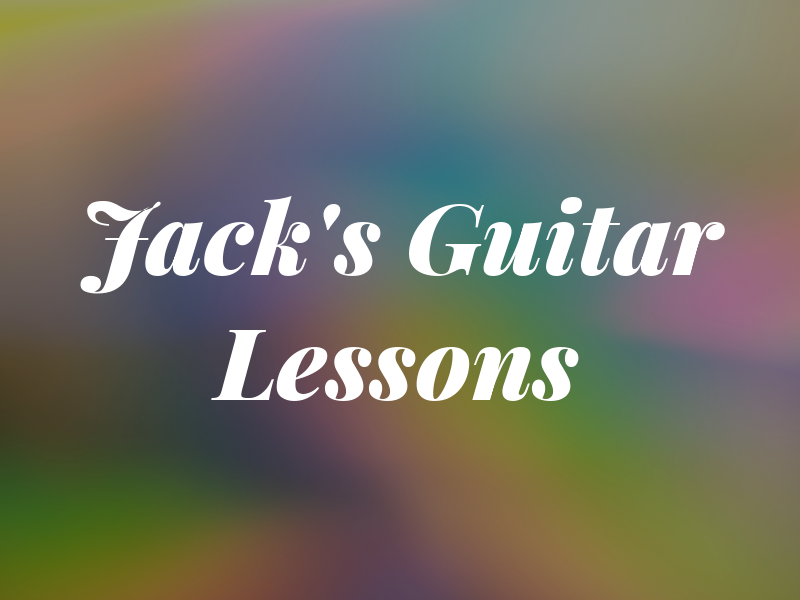 Jack's Guitar Lessons