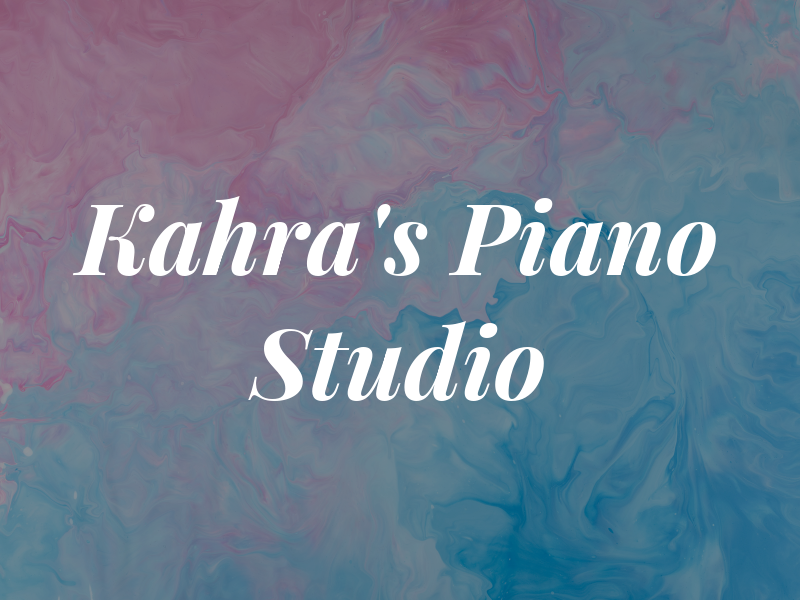 Kahra's Piano Studio