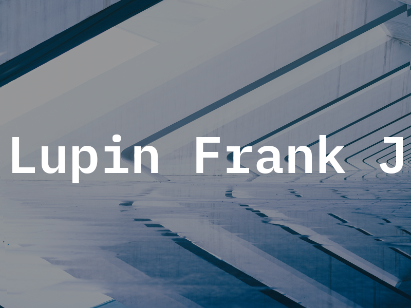 Lupin Frank J