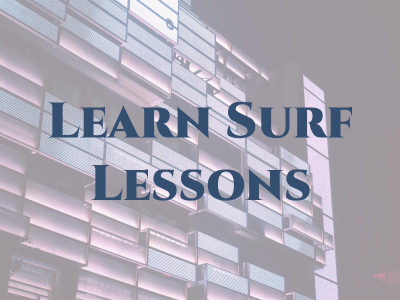 Learn To Rip Surf Lessons