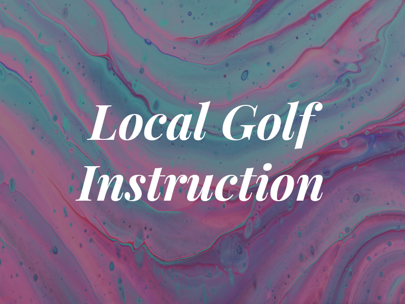 Local Golf Instruction