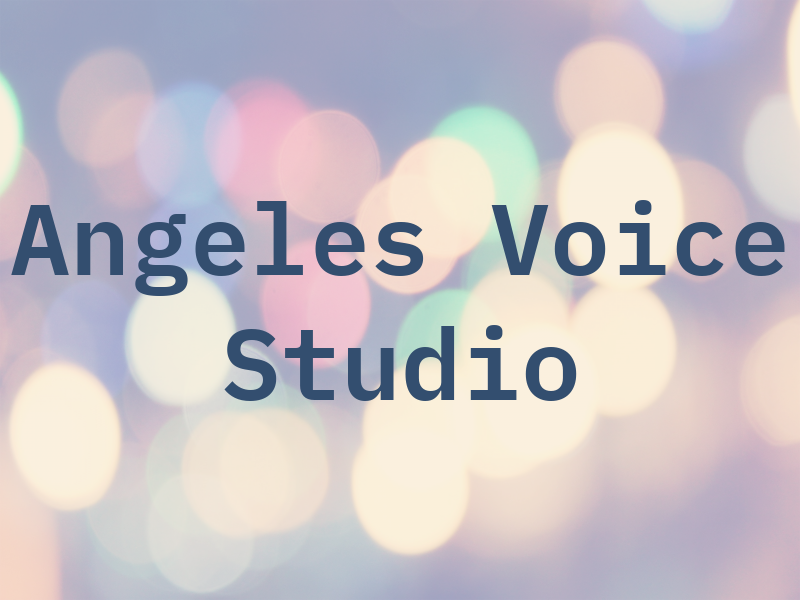 Los Angeles Voice Studio