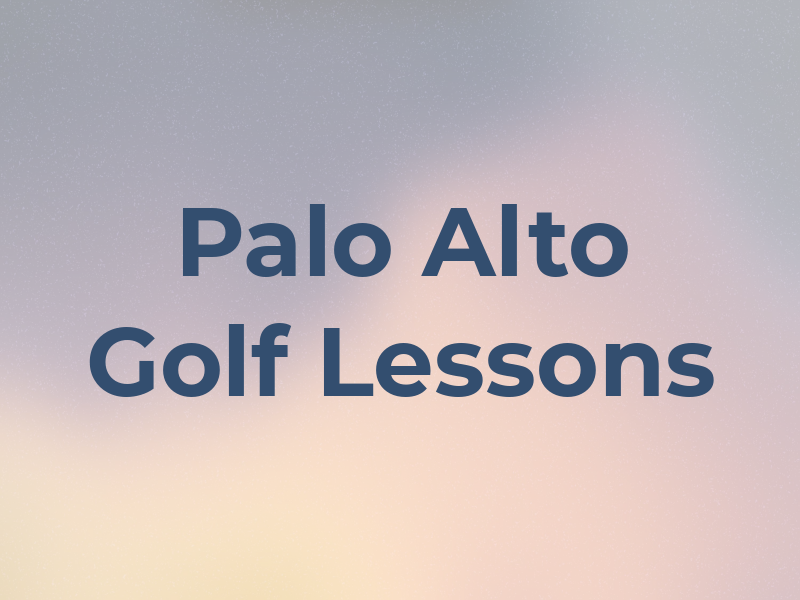 Palo Alto Golf Lessons