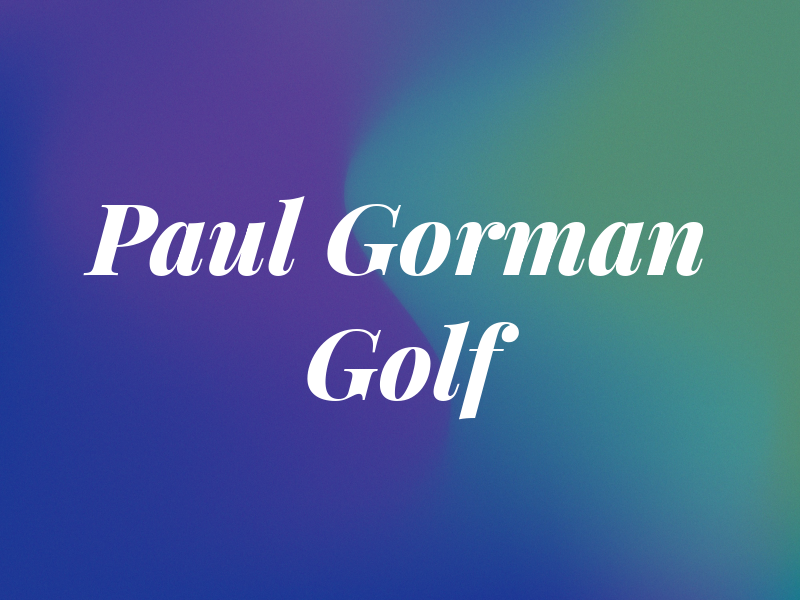 Paul Gorman Golf