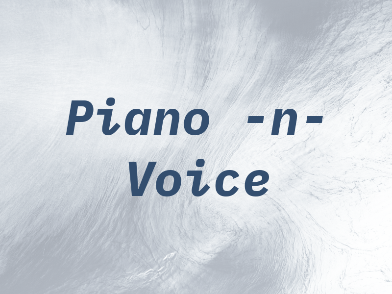 Piano -n- Voice