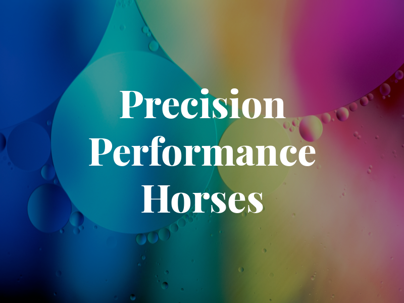 Precision Performance Horses