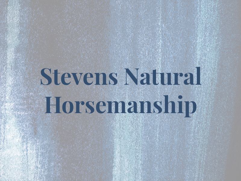 Stevens Natural Horsemanship