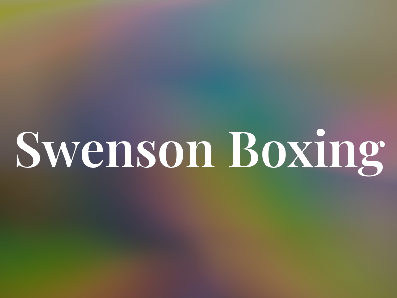 Swenson Boxing